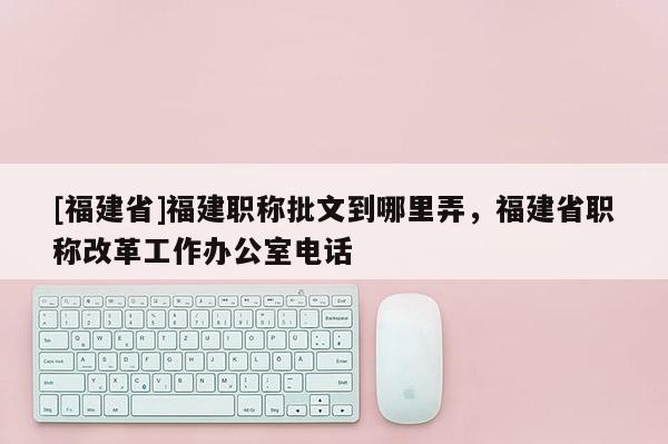 [福建省]福建職稱批文到哪里弄，福建省職稱改革工作辦公室電話