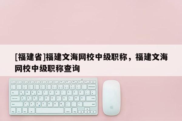 [福建省]福建文海網(wǎng)校中級職稱，福建文海網(wǎng)校中級職稱查詢