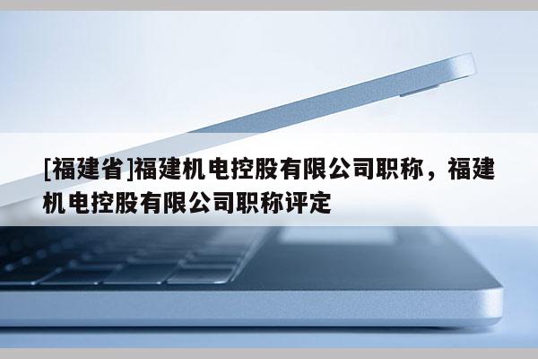 [福建省]福建機(jī)電控股有限公司職稱，福建機(jī)電控股有限公司職稱評(píng)定