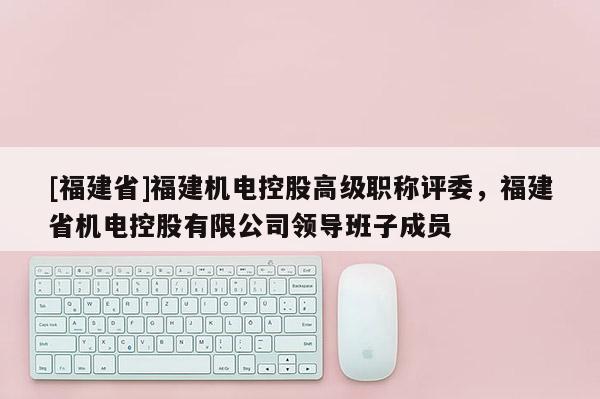 [福建省]福建機電控股高級職稱評委，福建省機電控股有限公司領(lǐng)導(dǎo)班子成員